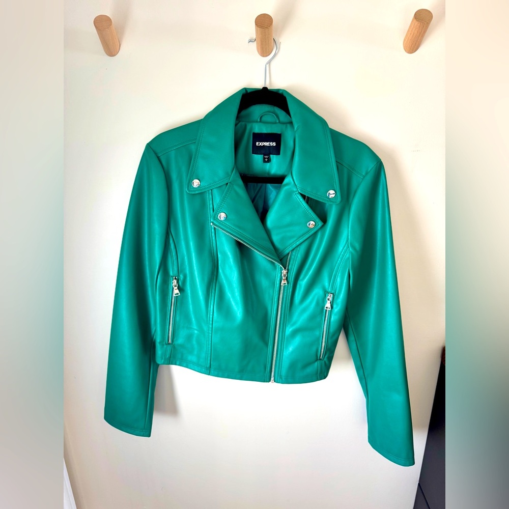NEW Express Faux Leather Moto Jacket